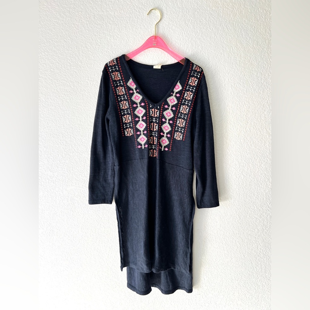 Anthropologie Akemi + Kin Embroidery Detail Tunic Dress Size Medium